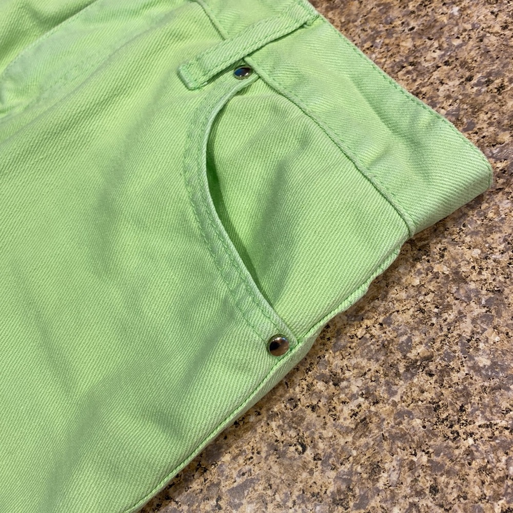 Tommy Hilfiger Green Jean Mini Skirt 4 - Picture 4 of 16